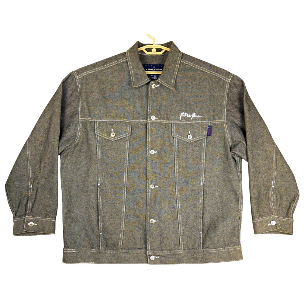 Phat Farm Mens XXL Denim Jacket‎ New York Streetwear Trucker